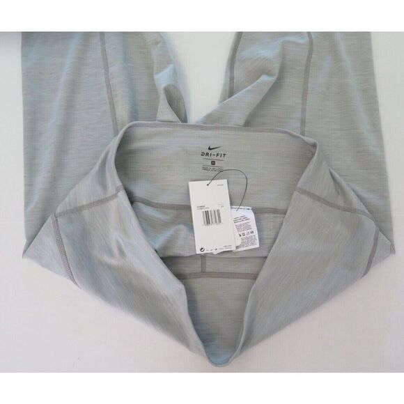 Nike Yoga CU8607 073 Women's Plus Sz 2X Gray Ruched Calf Yoga 7/8 Tights - Picture 4 of 7